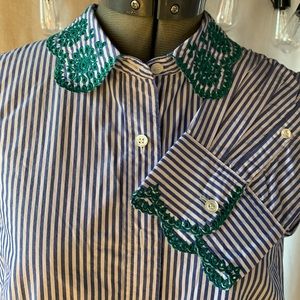 J. Crew women’s embroidered blouse.